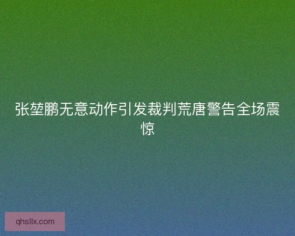 张堃鹏无意动作引发裁判荒唐警告全场震惊